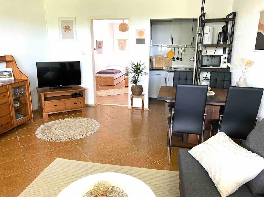 Ferienwohnung Nr. 1 Terrasse Bodden Kanu Bootssteg Zudar Zewnętrze zdjęcie